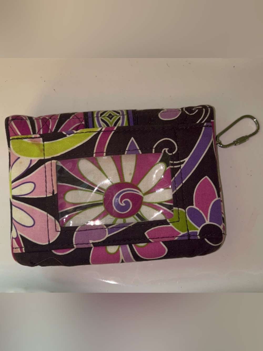 Vera Bradley Euro Trifold Wallet in "Purple Punch" - Picture 2 of 7